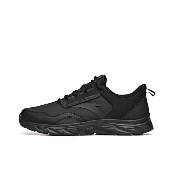 Anta Running Collection Wear resistant And Waterproof Low Top Running Shoes Men's Black