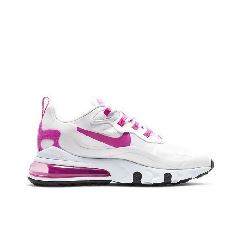 Nike Air Max 270 React White Fire Pink Women's-1