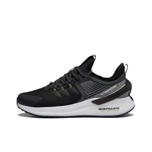 361° Rain Screen Running Shoes Men Low-Top Black/Green