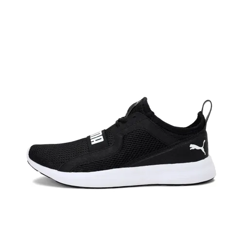 PUMA Troy Mu Running Shoes Unisex Low-Top Black/White