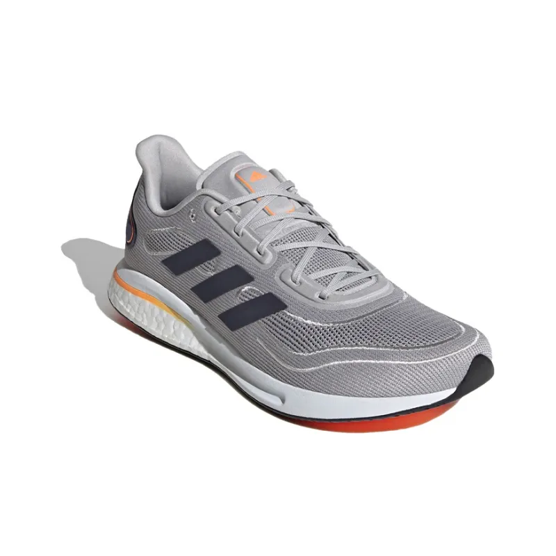 Adidas Supernova Cushioned Slip Resistant Breathable Low Top Running Shoes Men's Gray-2
