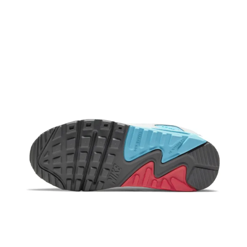 Nike Air Max 90 Leather White Chlorine Blue GS-5