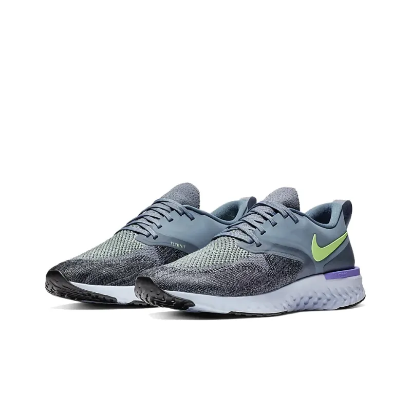 Nike Odyssey React 2 Flyknit Hydrogen Blue Lime Blast-2