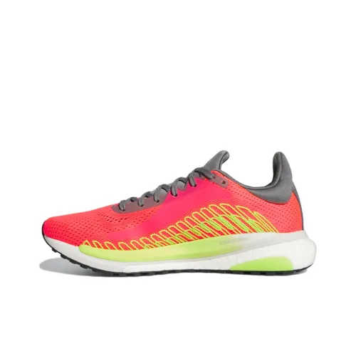 Adidas Solar Glide 3 Running Shoes Women's Low-Top Pink/White/Green