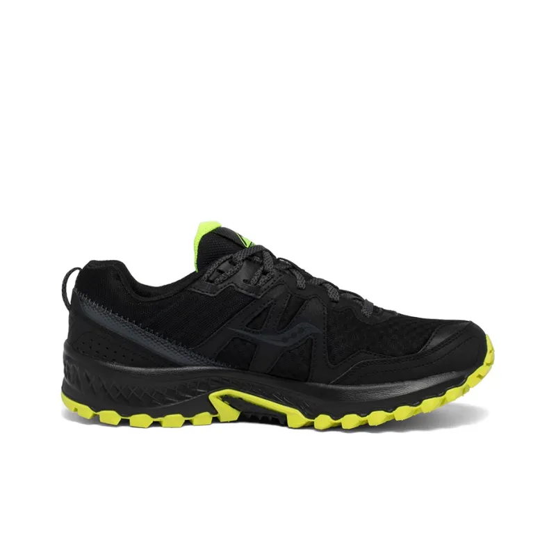 Saucony Excursion Hiking TR14 GTX Low-Top Running Shoes Men's Black Yellow-1