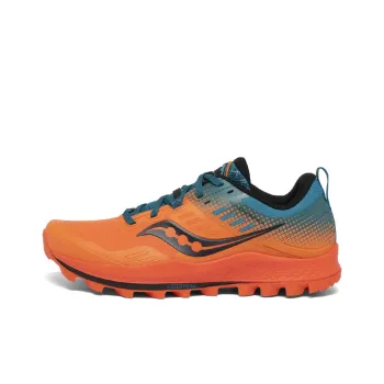 Saucony PEREGRINE 10 Running Shoes Men Low Top Orange Blue