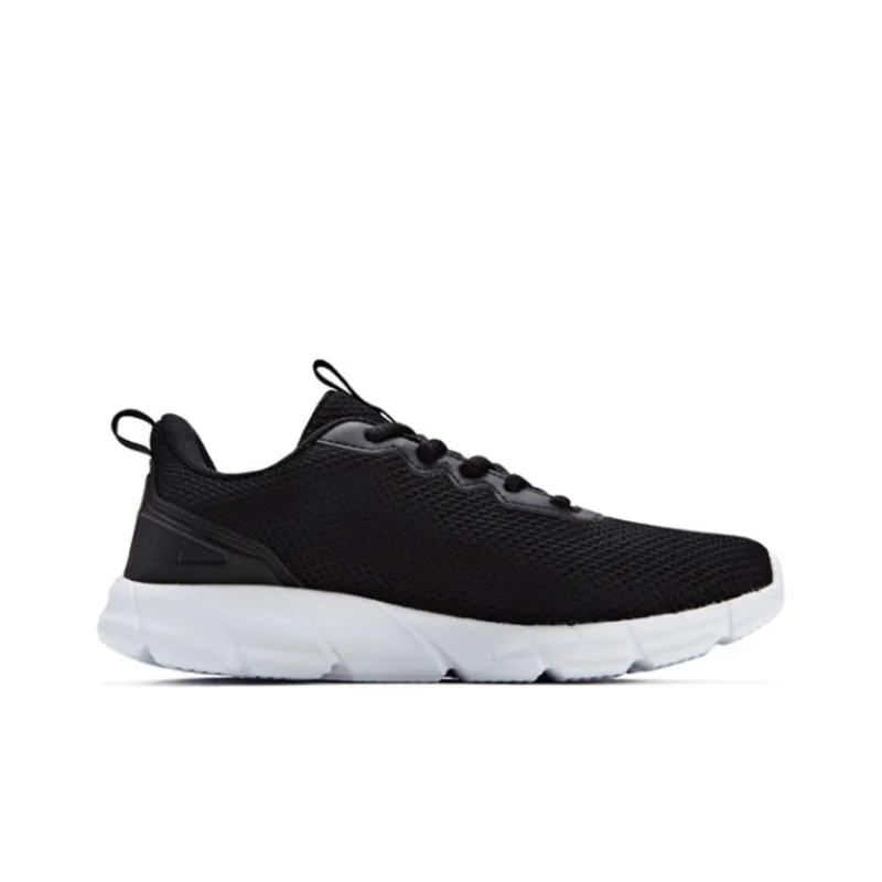 361° Anti Slip Wear Resistant Low Top Running Shoes Women's Black White-1