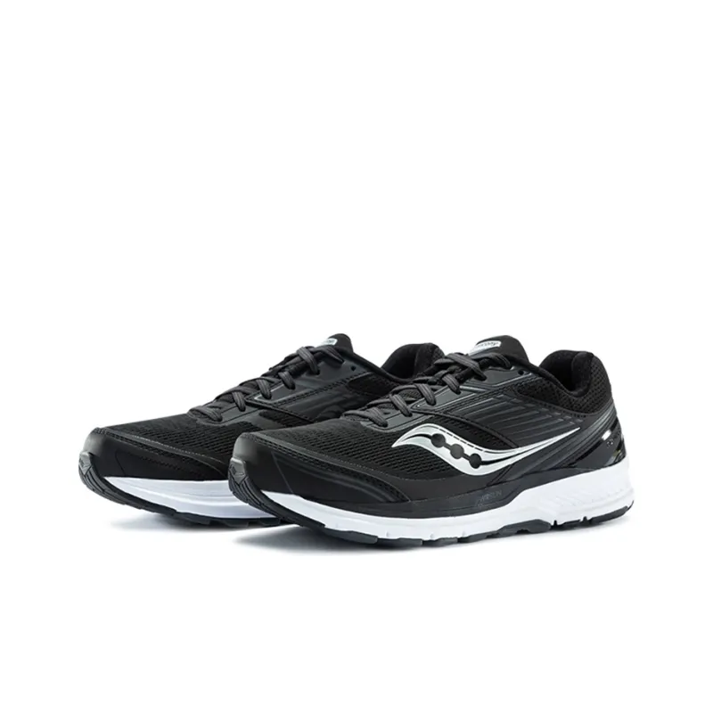 Saucony Echelon 8 Low-Top Running Shoes Men's Black White-2