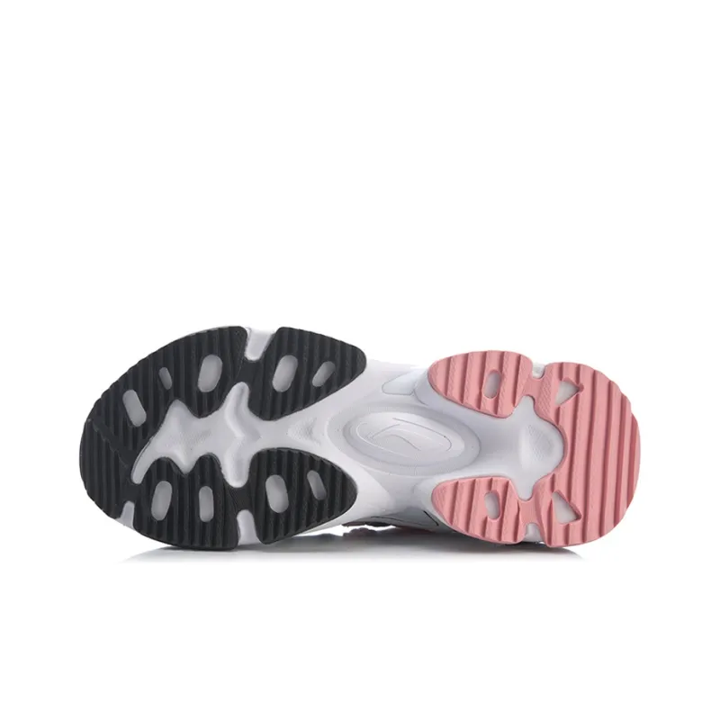 LINE FRIENDS x LiNing Anti-Slip And Wear-Resistant Breathable Balance Low-Top Running Shoes Women's White Pink-4