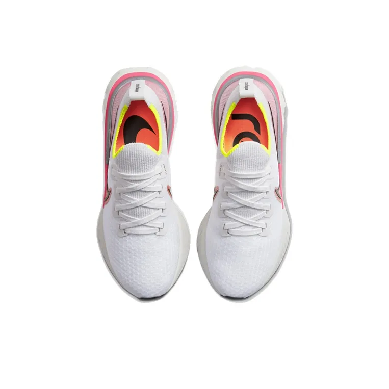 Nike React Infinity Run Platinum Pink Orange Women's-3
