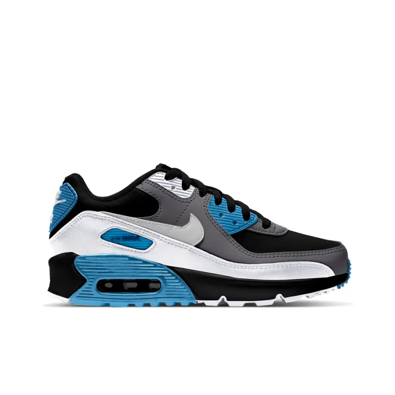 Nike Air Max 90 Leather 'Black Dark Grey' Gs-1