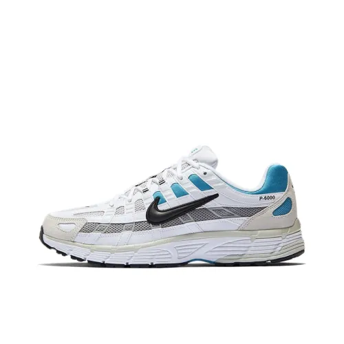 Nike P-6000 Running Shoes Unisex Low-Top Silver White/Blue