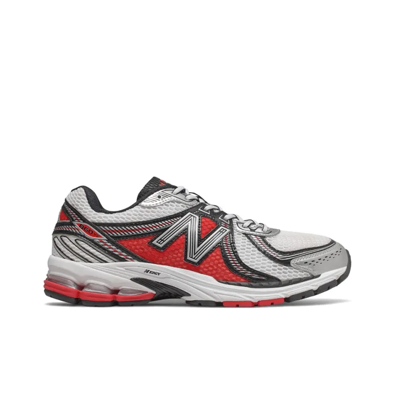 New Balance 860v2 White Silver Red-1