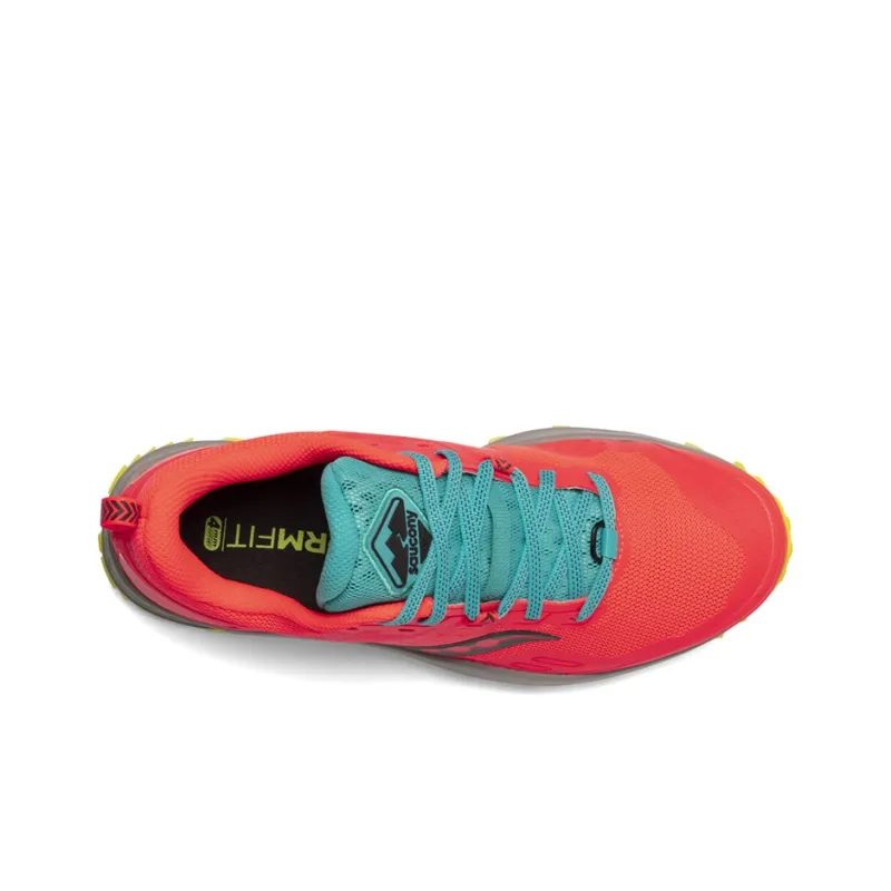 Saucony PEREGRINE 10 Running Shoes Women's Low-Top Red Gray-3