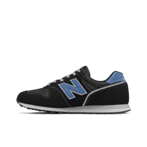 New Balance NB 373 Low-Top Running kids shoes Men's Black Blue D-Width