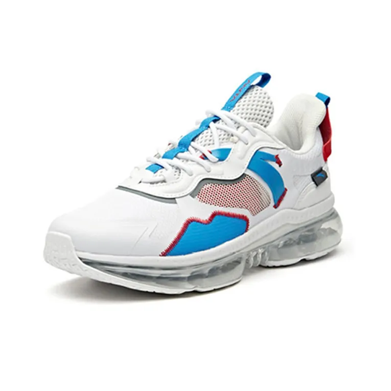 NASA x Anta Support Slip Resistant Cushioning Low Top Running Shoes Men's Blue White-2