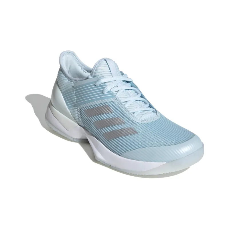 Adidas Ubersonic 3 Hard Court Shoes Blue/White Women's-2