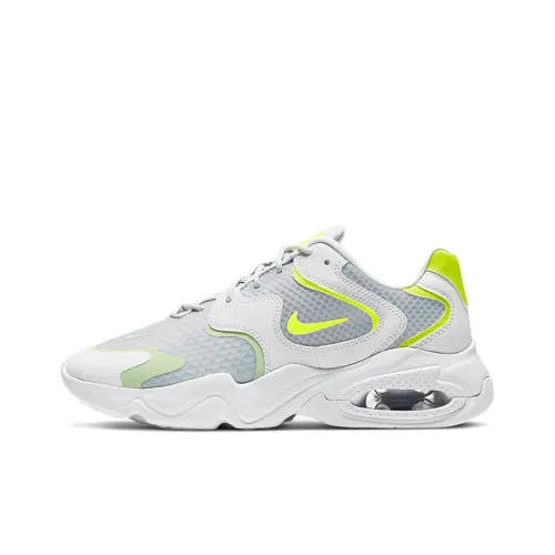 Nike Air Max 2X Running Shoes Women's Low-Top White/Gray/Yellow