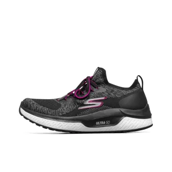 Skechers Go Run Steady Sports Shoes Black/White/Purple Women's