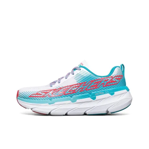 Skechers Max Cushioning Running Shoes Women's Low-Top Blue/White/Red