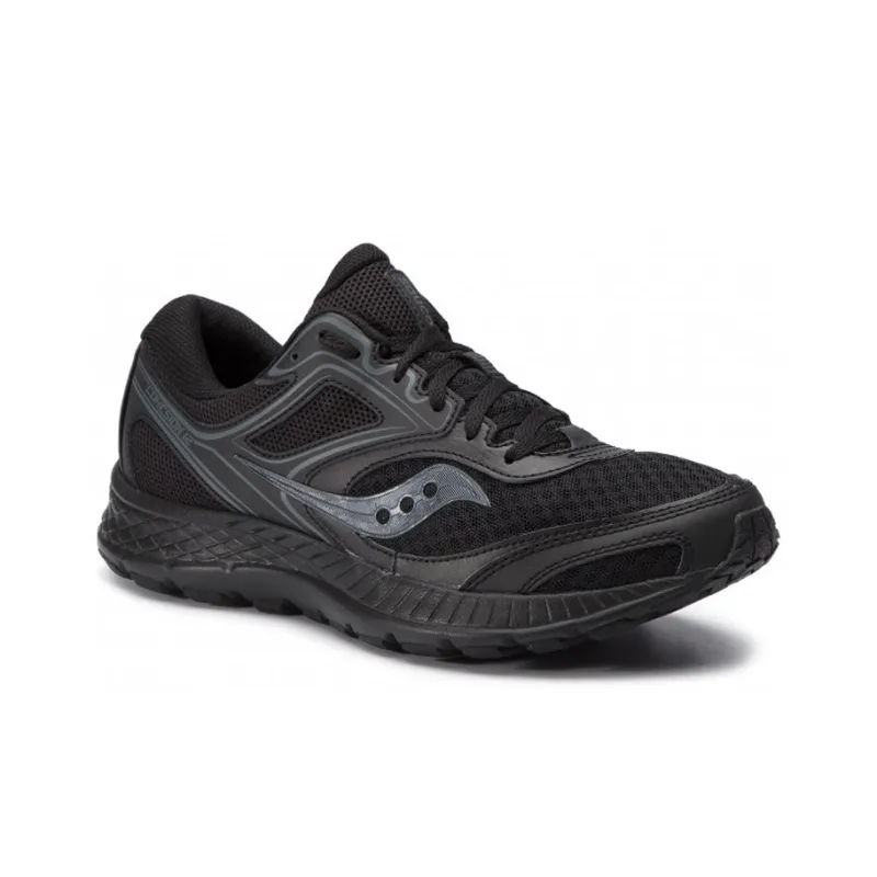 Saucony Cohesion 12 Cushioning Lightweight Low-Top Running Shoes Unisex Black-1