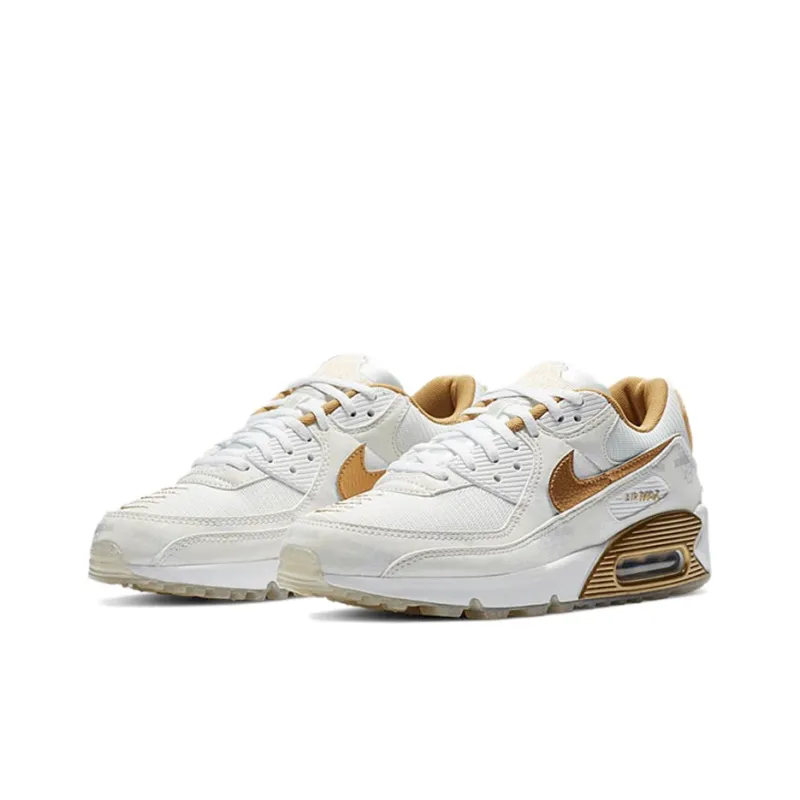 Nike Air Max 90 Worldwide White Gold Women's-2