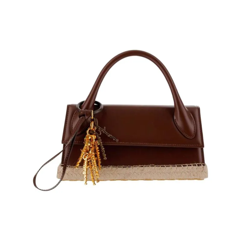 Jacquemus Le Chiquito Cow Leather Shoulder Bag Crossbody Bag Handbag Women's Chocolate Brown-1
