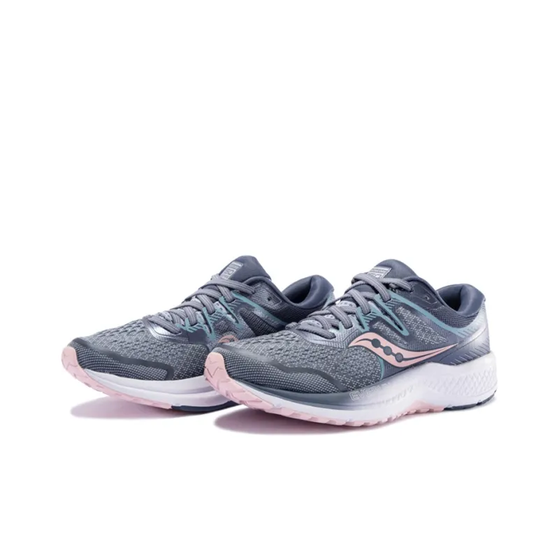 Saucony Omni ISO2 Running Shoes Women's Low-Top Gray Pink-2