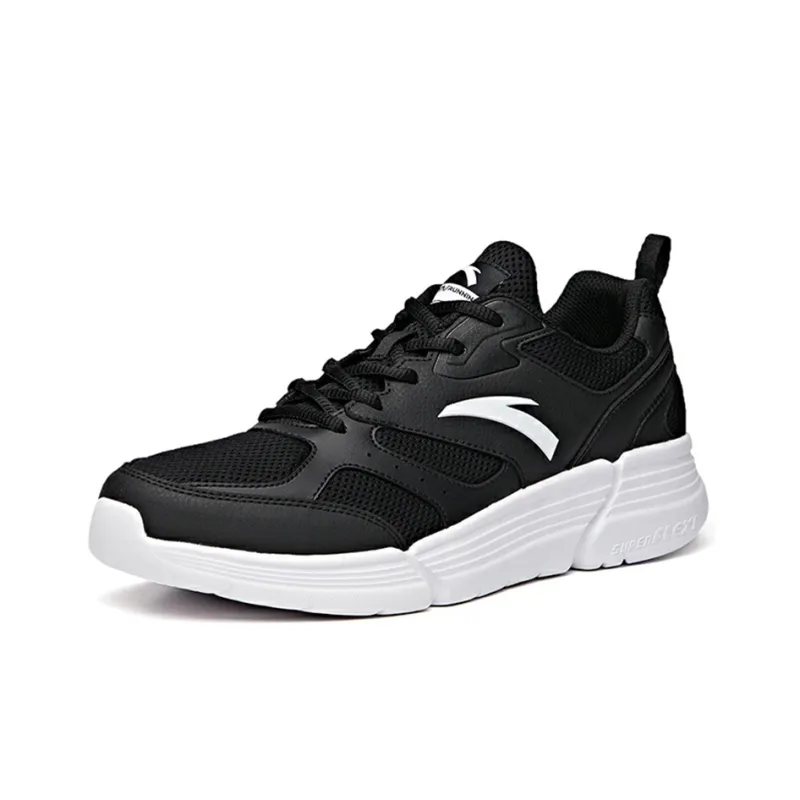 Anta Cushioning Anti-Slip Wear-Resistant Breathable Lightweight Rebound Low-Top Running Shoes Men's Black Casual-2