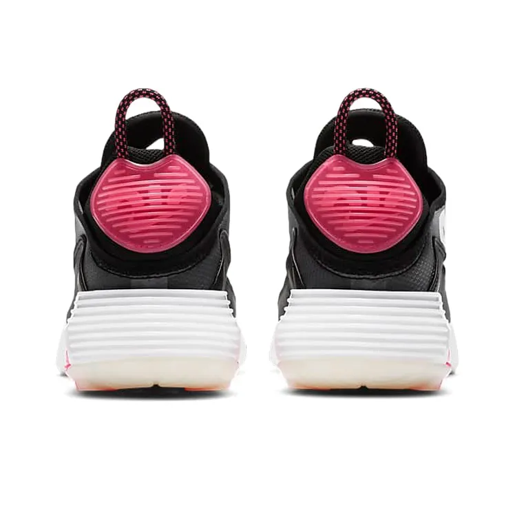 Nike Air Max 2090 Black Metallic Silver White Women's-4