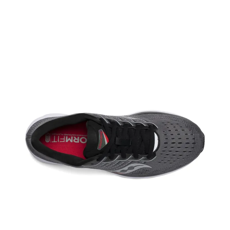 Saucony Ride 13 Low Top Running Shoes Men's Charcoal Black-3