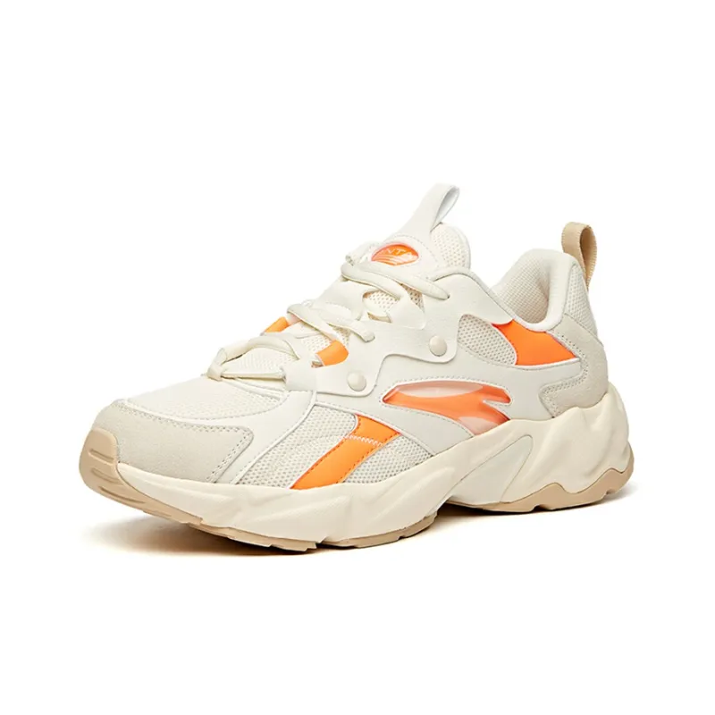 Anta Cushioned Slip-Resistant Abrasion-Resistant Low-Top Running Shoes Men's Malt Light Brown-1