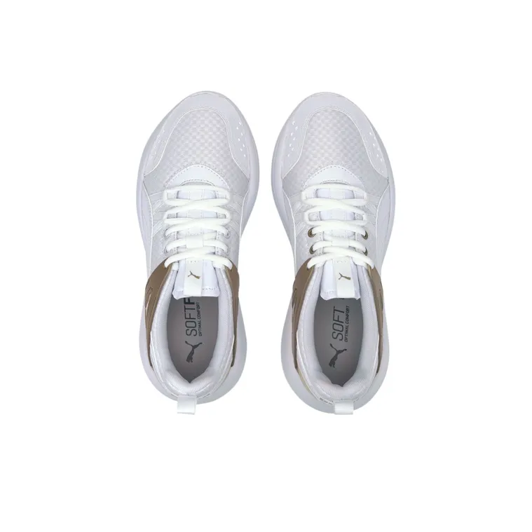 PUMA Nuage Run Cage Metallic 'White Gold' Women's-1