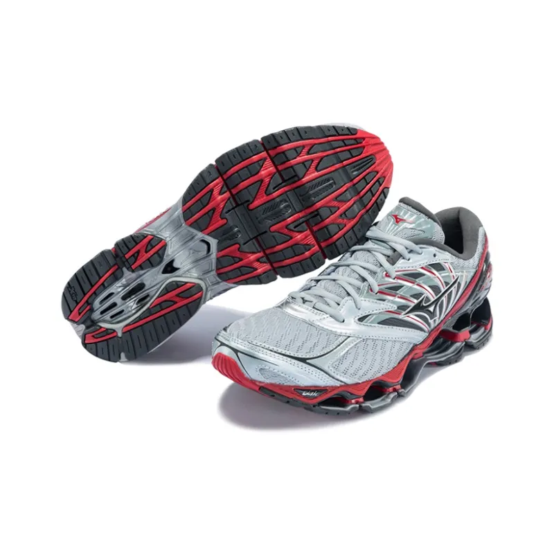 Mizuno Prophecy 8 Running Shoes Unisex Low-Top Concrete Gray-4
