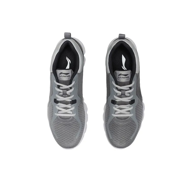 LiNing Move With Your Heart Cushioning, Wear Resistant Low Top Running Shoes Men's Stone Gray-3