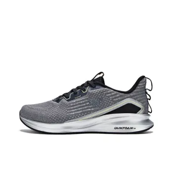 361° Titanium Speed 2.0 Q Bouncy Breathable Low Top Running Shoes Men's Silver Gray