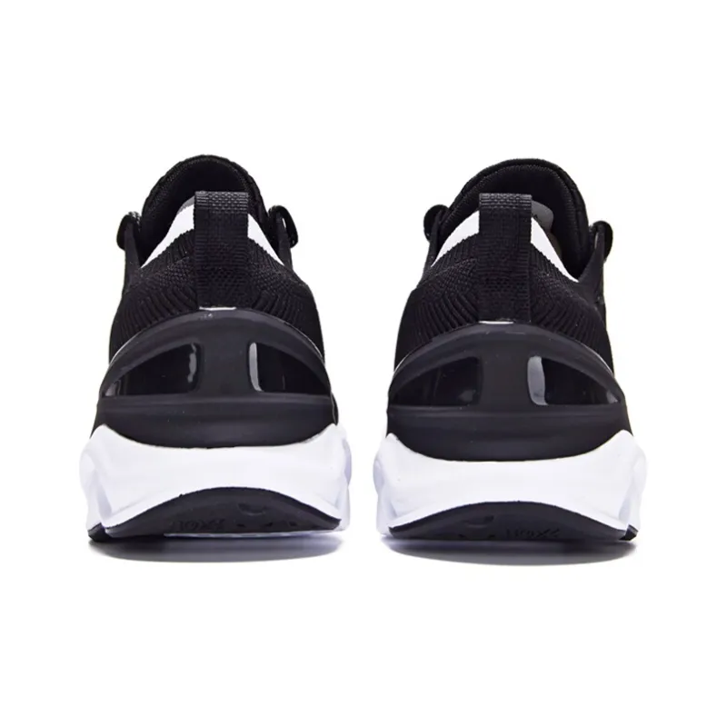 361° Cushioning Low Top Running Shoes Women's Black White-3