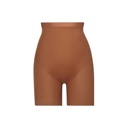 SKIMS BARELY THERE LOW-BACK SHORT Casual Shorts Women's Bronze/Orange