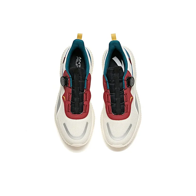 Anta Running Collection Cushioning, Slip Resistant, And Abrasion Resistant Low Top Running Shoes Men's Velour Red-2