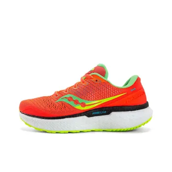 Saucony Triumph Cushioning Slip Resistant Breathable Lightweight Rebound Low Top Running Shoes Women's Red