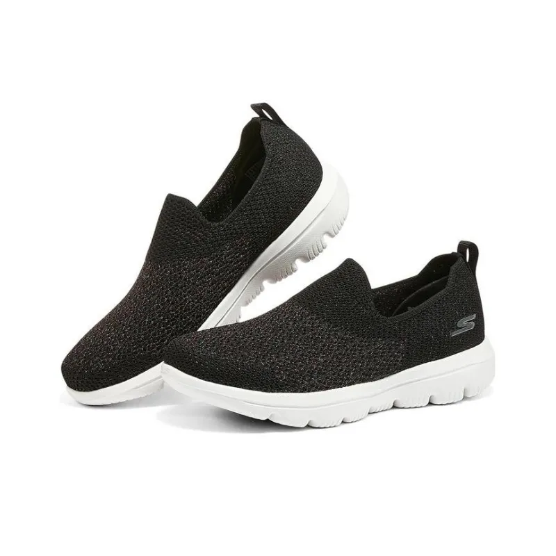 Skechers Go Walk Evolution Ultra Anti Slip Wear Resistant Low Top Casual Shoes Women's Black-2