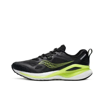 Saucony Phoenix Inferno 1 Non slip Lightweight Low Top Running Shoes Men's Black Green