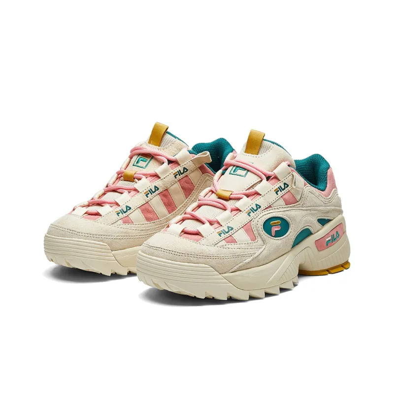 FILA D Formation Classic Traning Shoes White/Green/Pink Women's-2