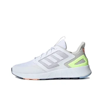 Climacool x Adidas Neo Questar Cushioning Lightweight Low Top Running Shoes Women's White Green Pink