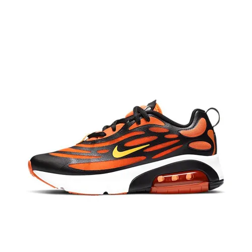 Nike Air Max 200 Running Shoes Men Low-Top Black/Orange Yellow