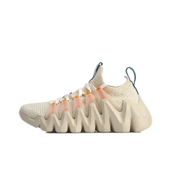 LiNing Crazy Run Fle Cushioning Anti Slip And Wear Resistant Coverage Support Low Top Running Shoes Men's Swan White
