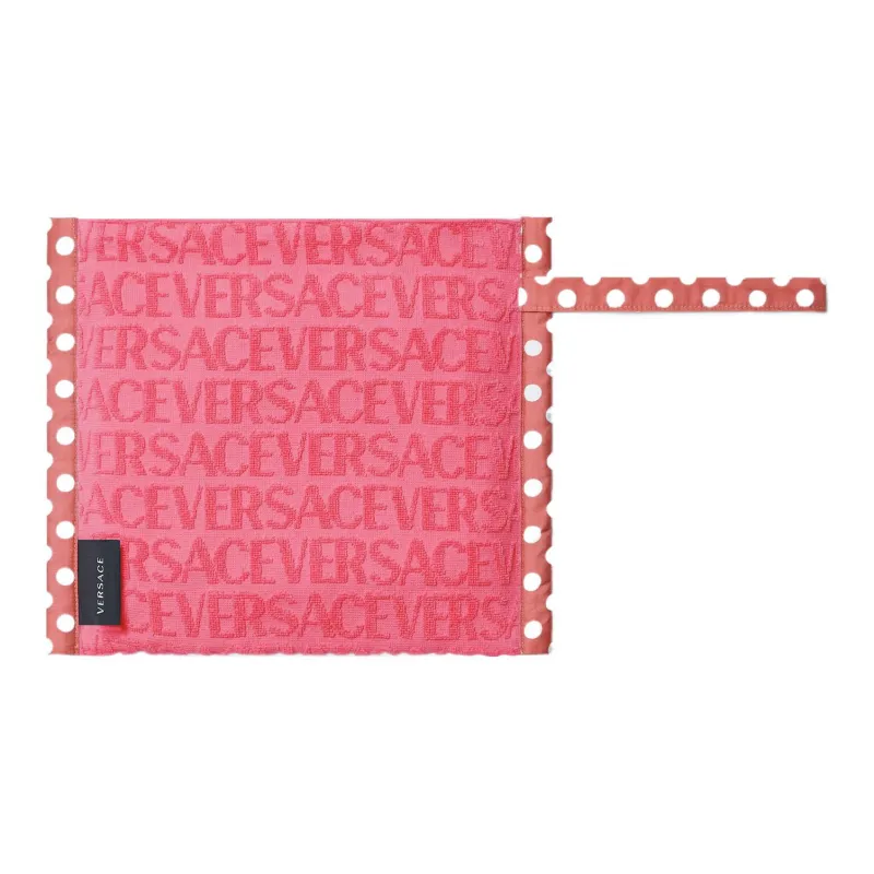 VERSACE Allover Cotton Clutch Women's Pink-1