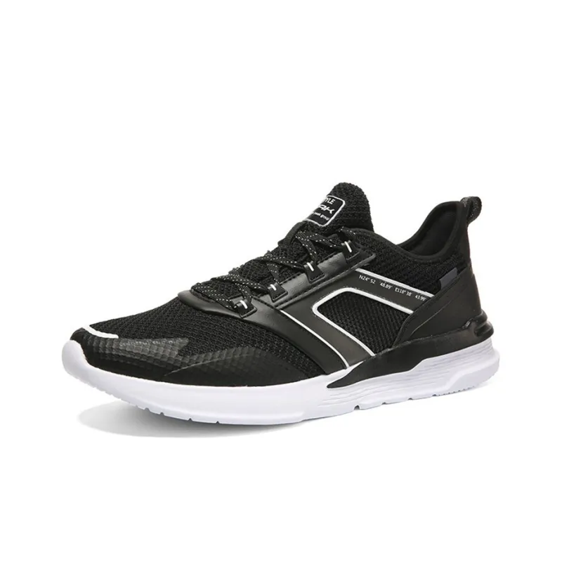 PEAK Breathable Low Top Running Shoes Women's Black White-1