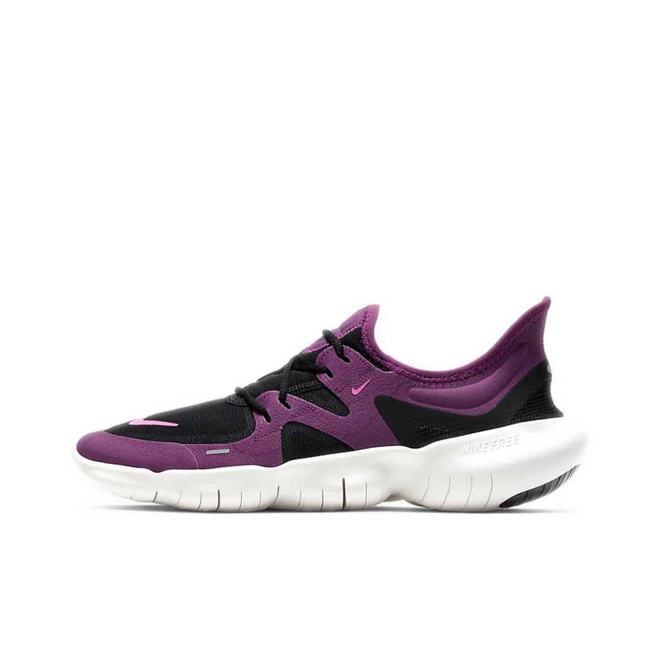 Nike Free RN 5.0 Running Shoes Women s Low top Black Purple POIZON