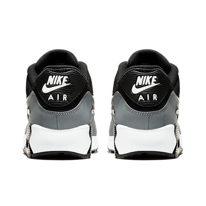 Nike Nike Kids Air Max low top leather sneakers Black Cool Grey White POIZON